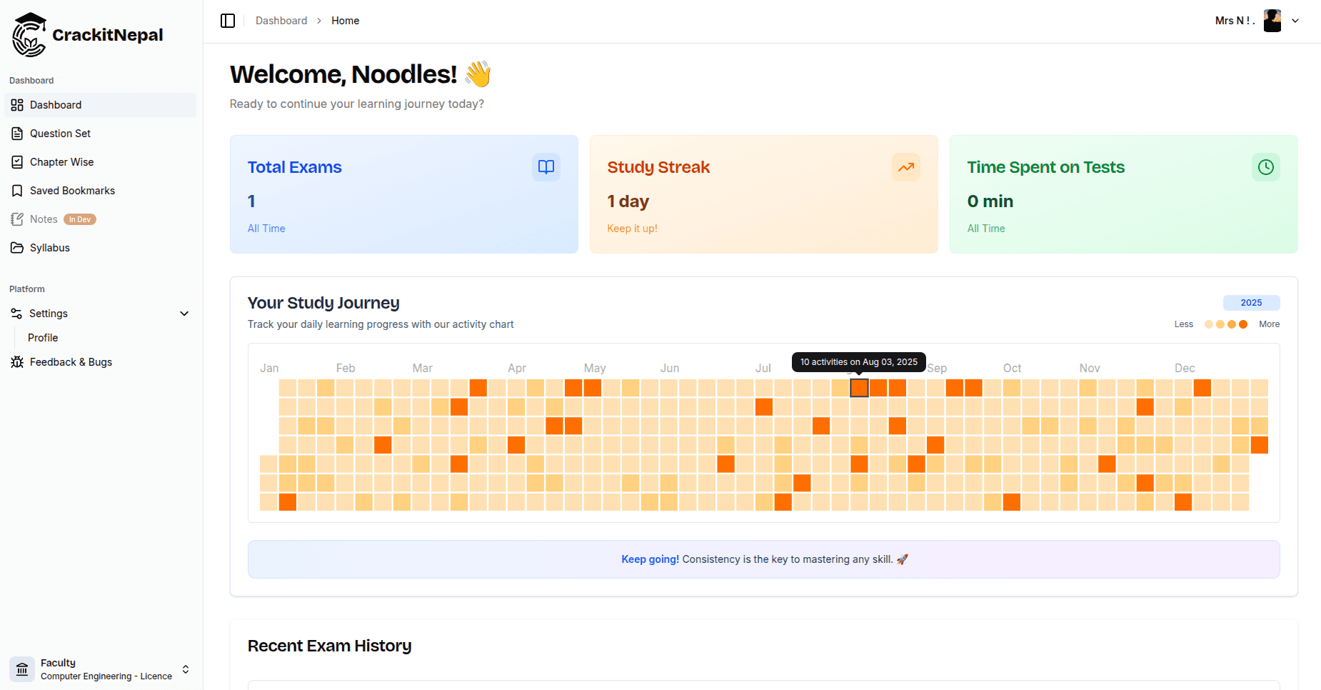CrackitNepal Dashboard Preview